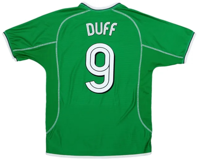 Umbro 2001-03 Ireland Home Shirt Duff #9 - 6/10 - (L)