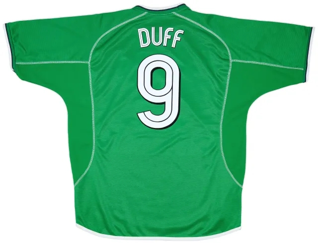 Umbro 2001-03 Ireland Home Shirt Duff #9 - 8/10 - (XL)