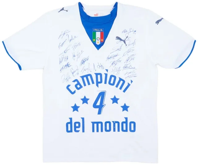 Puma 2006 Italy 'Campioni Del Mondo' Away Shirt - 6/10 - (M)