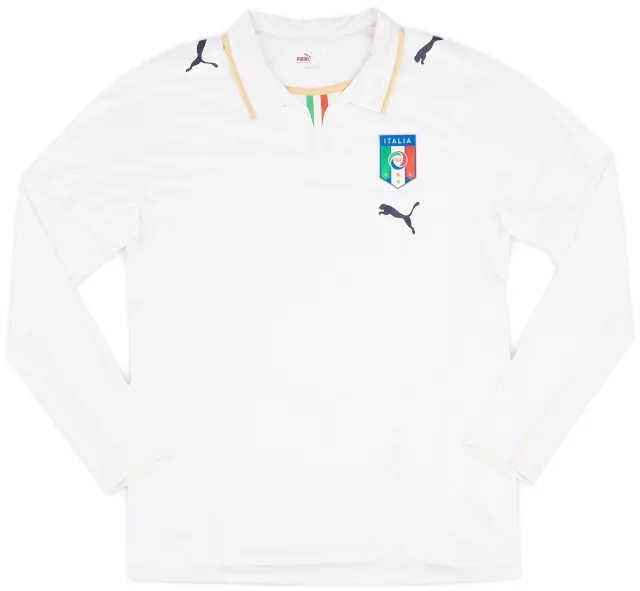 Puma 2007-08 Italy Player Issue Away L/S Shirt - 9/10 - (L)