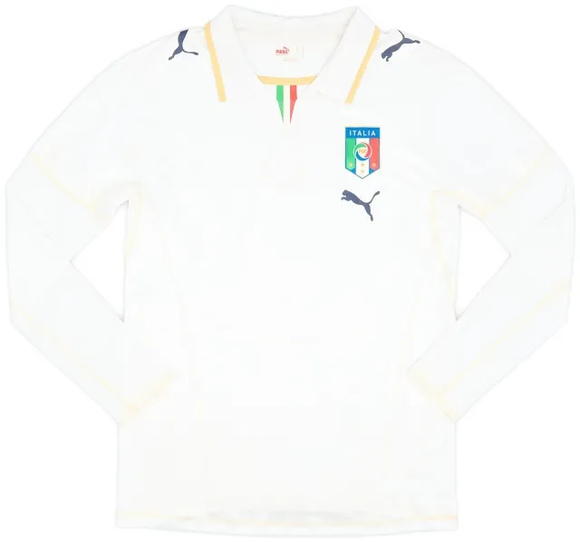 Puma 2007-08 Italy Player Issue Away L/S Shirt - 6/10 - (M)