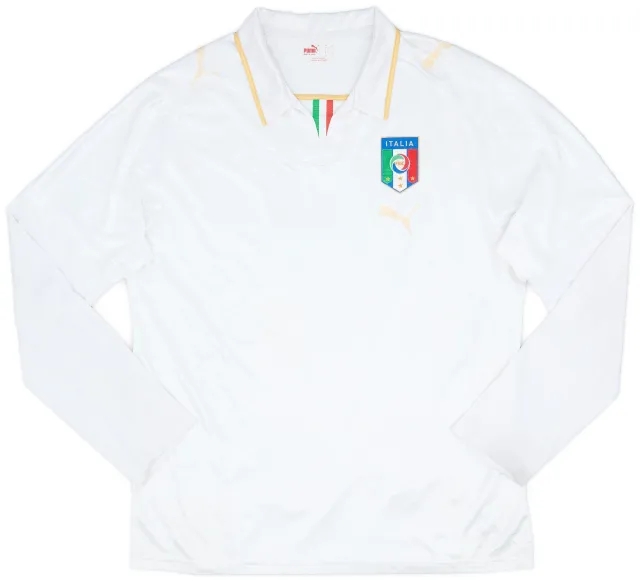 Puma 2007-08 Italy Away L/S Shirt - 5/10 - (L)