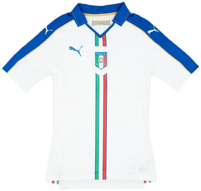 Puma 2016-17 Italy Player Issue Away Shirt (ACTV Fit) - 9/10 - (M)