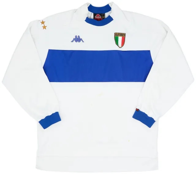 Kappa 1998-00 Italy Away L/S Shirt - 7/10 - (L)