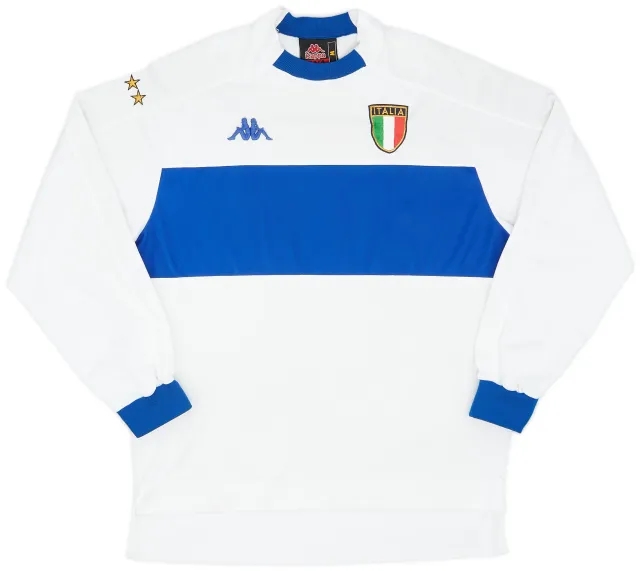 Kappa 1998-00 Italy Away L/S Shirt - 8/10 - (M)