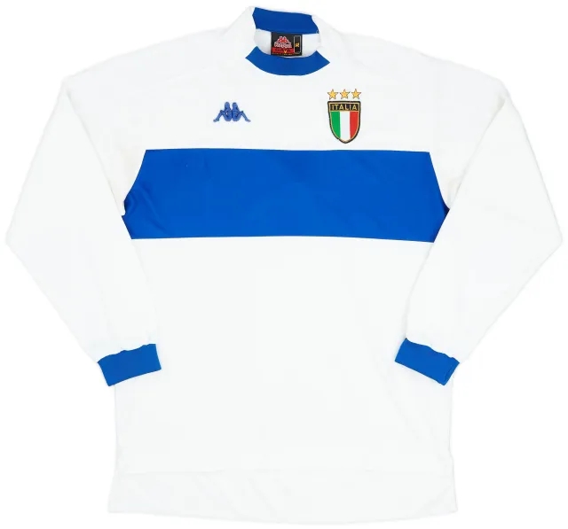 Kappa 1998-00 Italy Away L/S Shirt - 8/10 - (XL)