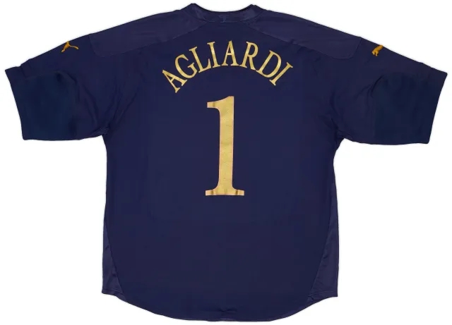 Puma 2004-06 Italy GK Shirt Agliardi #1 - 6/10 - (XL)