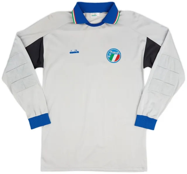 Diadora 1986-88 Italy GK Shirt - 7/10 - (L)
