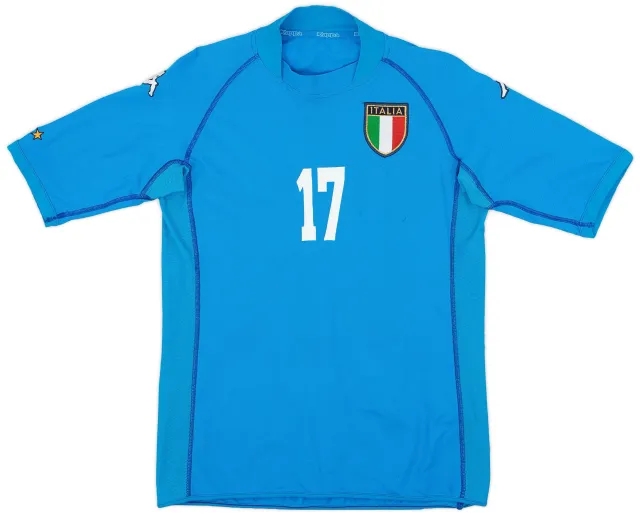 Kappa 2000-01 Italy Home Shirt #17 - 7/10 - (S)