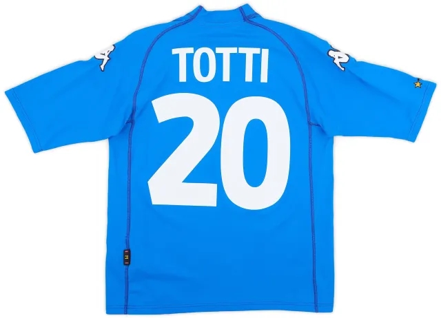 Kappa 2000-01 Italy Home Shirt Totti #20 - 5/10 - (M)
