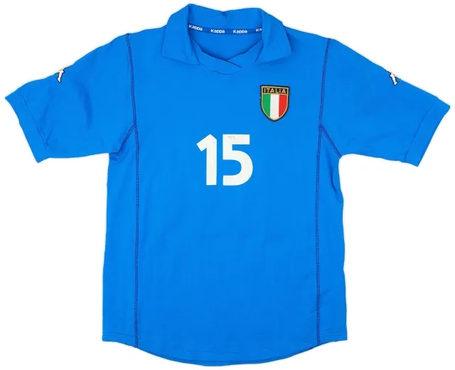 Kappa 2001 Italy Women's Home Shirt #15 - 6/10 - (Women's L)