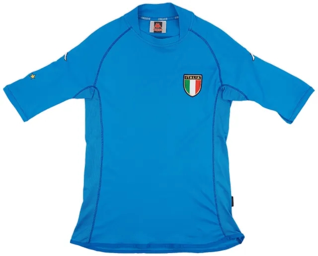 Kappa 2002 Italy Basic Home Shirt - 8/10 - (S)