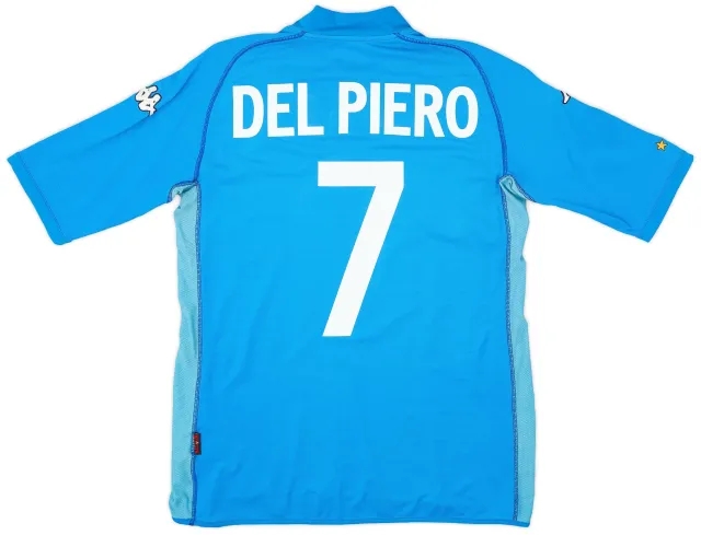 Kappa 2002 Italy Home Shirt Del Piero #7 - 5/10 - (S)