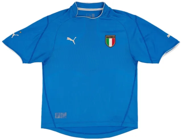 Puma 2003-04 Italy Home Shirt - 6/10 - (L)
