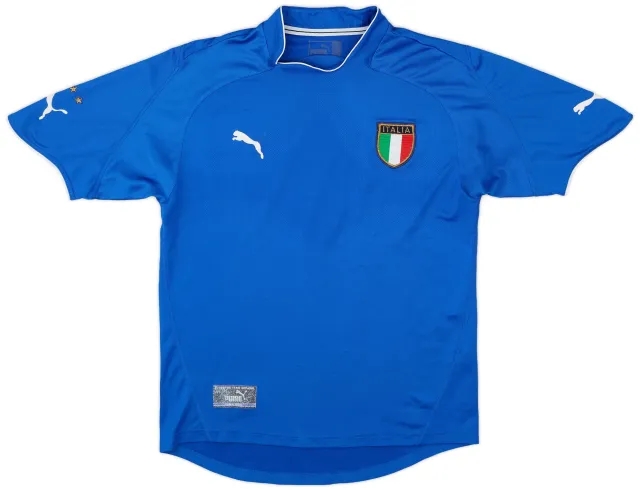 Puma 2003-04 Italy Home Shirt - 4/10 - (XS)