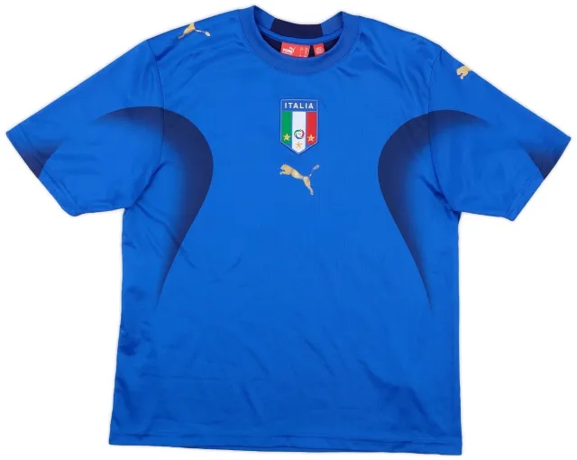 Puma 2006 Italy Home Shirt - 5/10 - (XL.Boys)