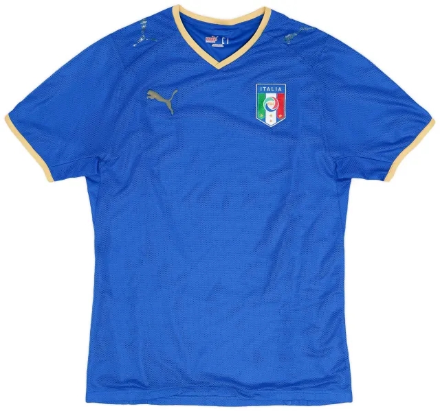 Puma 2007-08 Italy Home Shirt - 4/10 - (S)