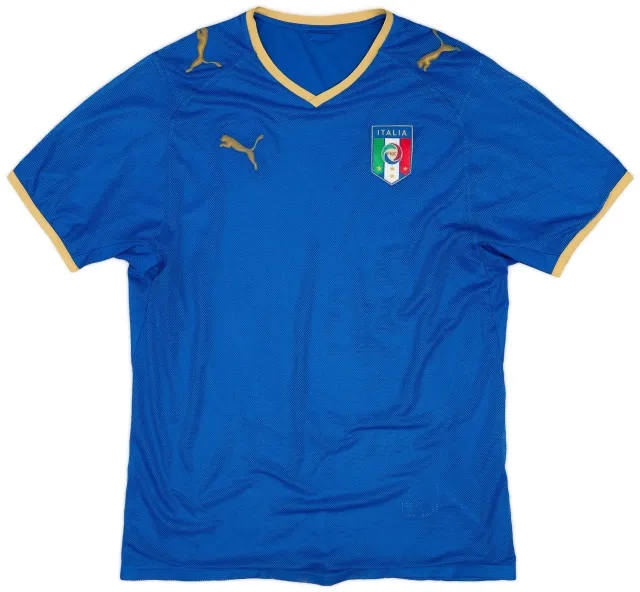 Puma 2007-08 Italy Home Shirt - 5/10 - (S)