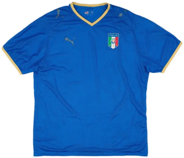 Puma 2007-08 Italy Home Shirt - 4/10 - (XL)