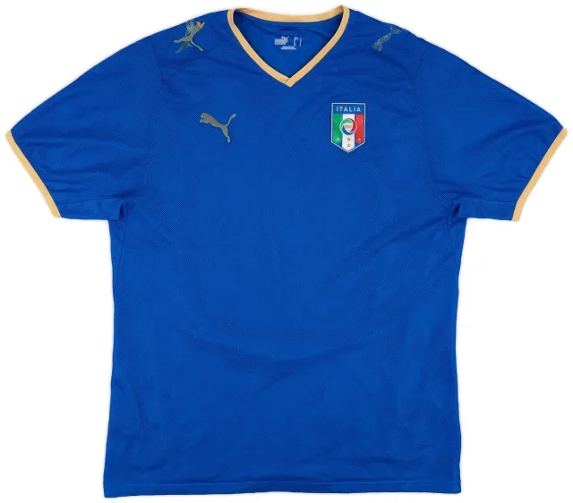 Puma 2007-08 Italy Home Shirt - 4/10 - (XL)