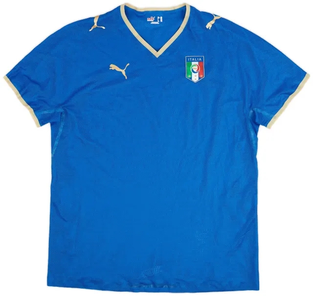 Puma 2007-08 Italy Player Issue Home Shirt - 9/10 - (XXL)