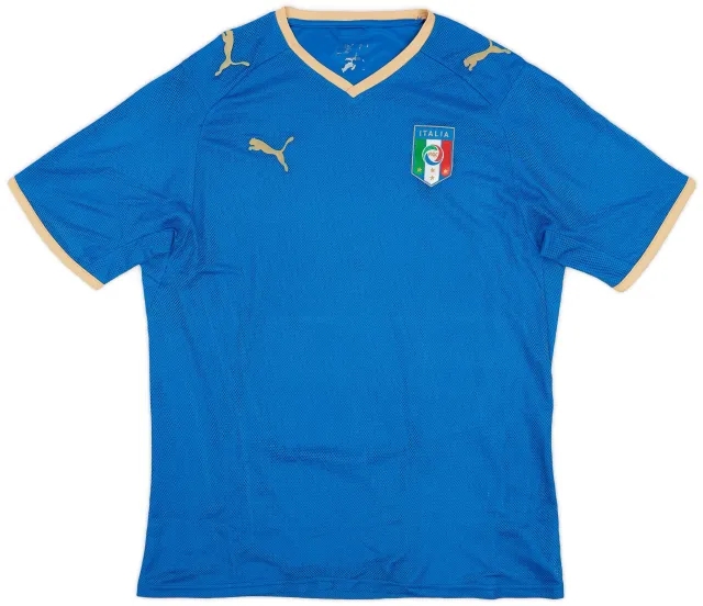 Puma 2007-08 Italy Home Shirt - 8/10 - (L)