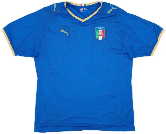 Puma 2007-08 Italy Home Shirt - 4/10 - (XL)