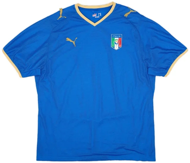 Puma 2007-08 Italy Home Shirt - 5/10 - (XL)