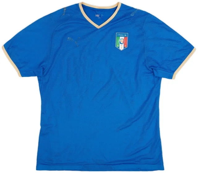 Puma 2007-08 Italy Home Shirt - 4/10 - (L)