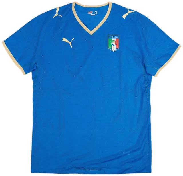 Puma 2007-08 Italy Player Issue Home Shirt - 8/10 - (XL)
