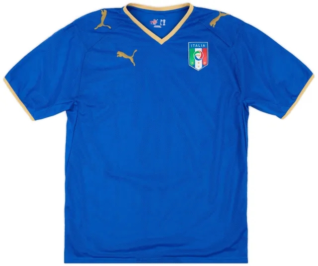 Puma 2007-08 Italy Home Shirt - 9/10 - (XL.Boys)