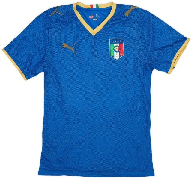 Puma 2007-08 Italy Home Shirt - 9/10 - (Women's M)