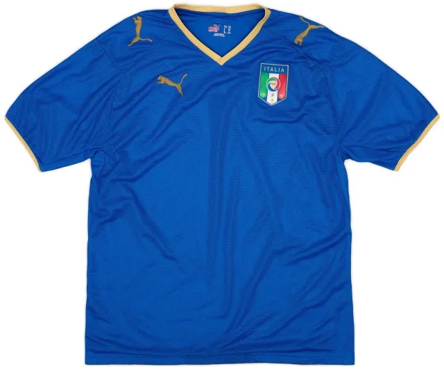 Puma 2007-08 Italy Home Shirt - 9/10 - (XL.Boys)
