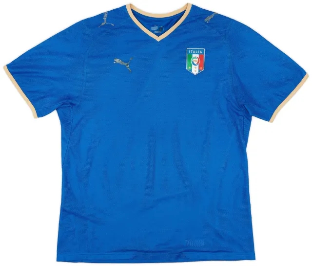 Puma 2007-08 Italy Home Shirt - 4/10 - (L)