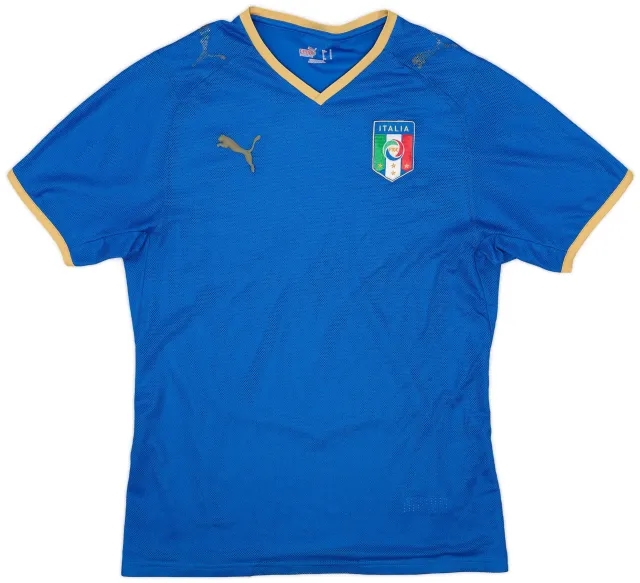 Puma 2007-08 Italy Home Shirt - 3/10 - (S)