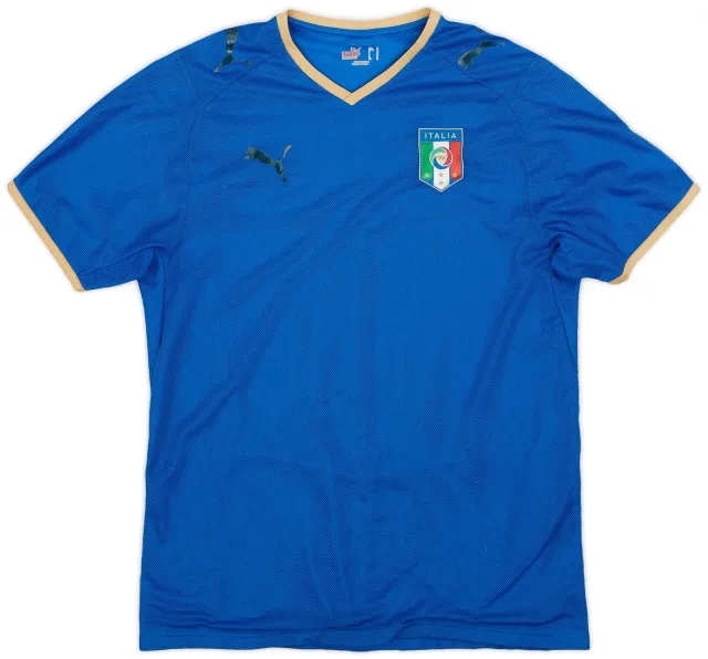 Puma 2007-08 Italy Home Shirt - 4/10 - (M)