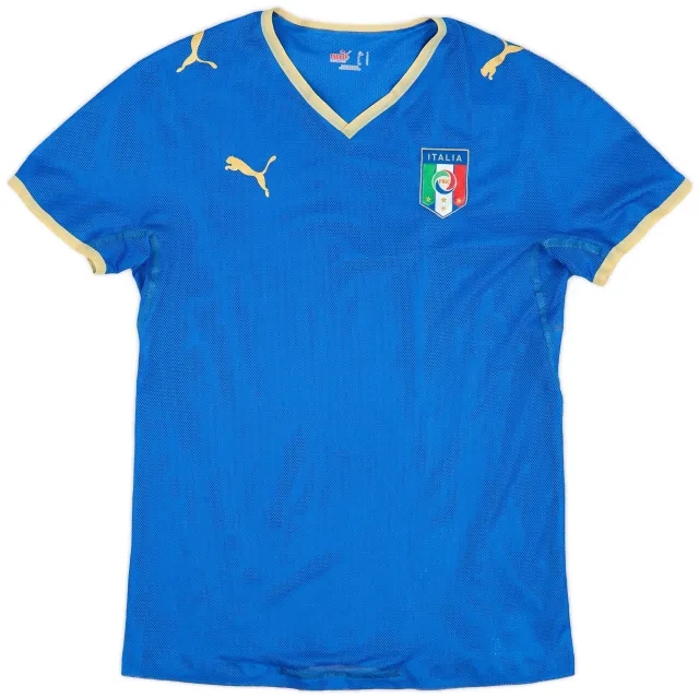 Puma 2007-08 Italy Player Issue Home Shirt - 9/10 - (S)