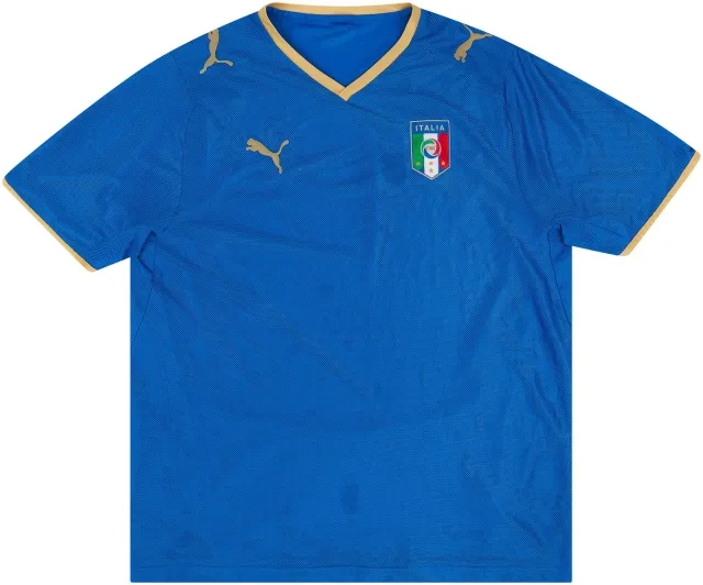 Puma 2007-08 Italy Home Shirt - 7/10 - (XL)