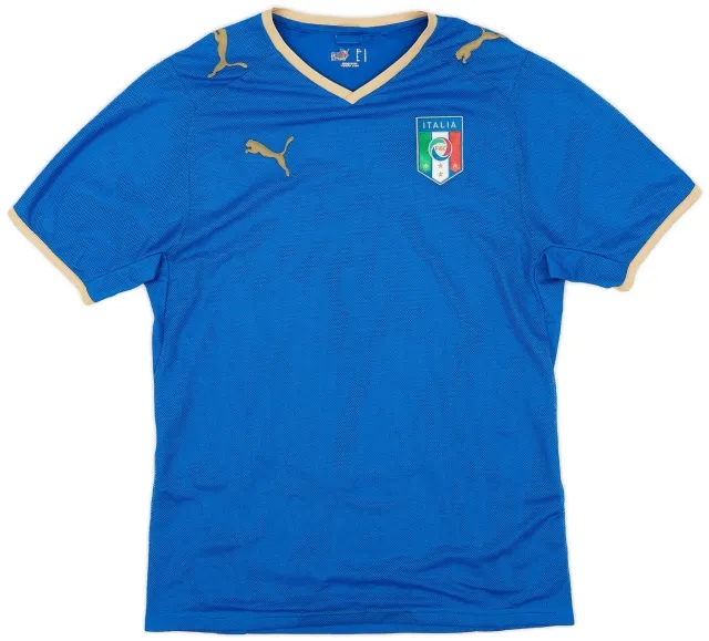 Puma 2007-08 Italy Home Shirt - 7/10 - (S)