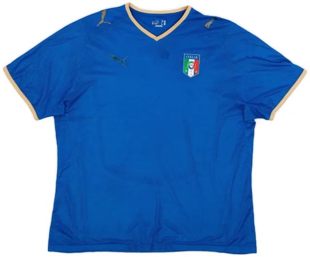 Puma 2007-08 Italy Home Shirt - 4/10 - (XXL)