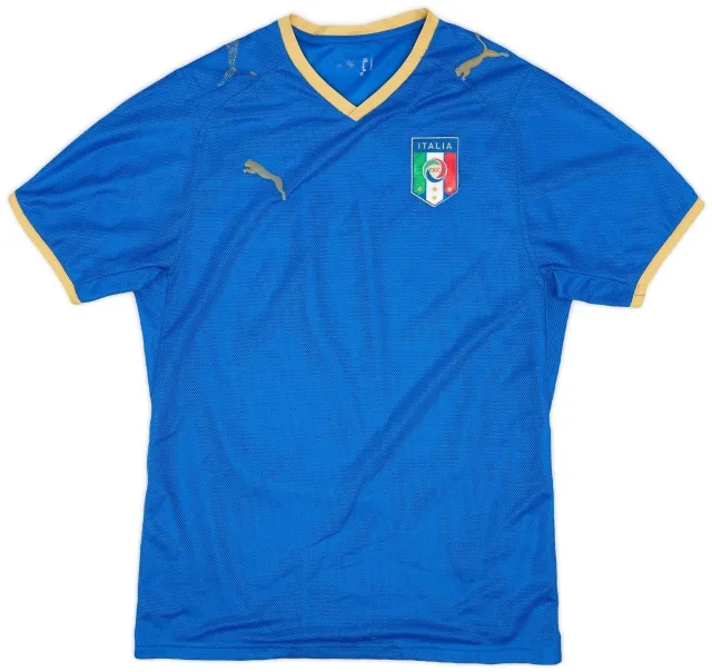 Puma 2007-08 Italy Home Shirt - 4/10 - (M)