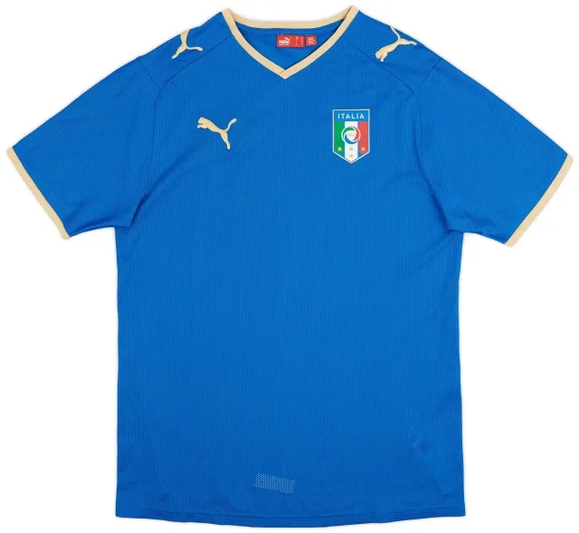 Puma 2007-08 Italy Basic Home Shirt - 10/10 - (S)