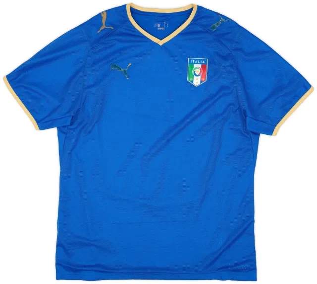 Puma 2007-08 Italy Home Shirt - 5/10 - (L)