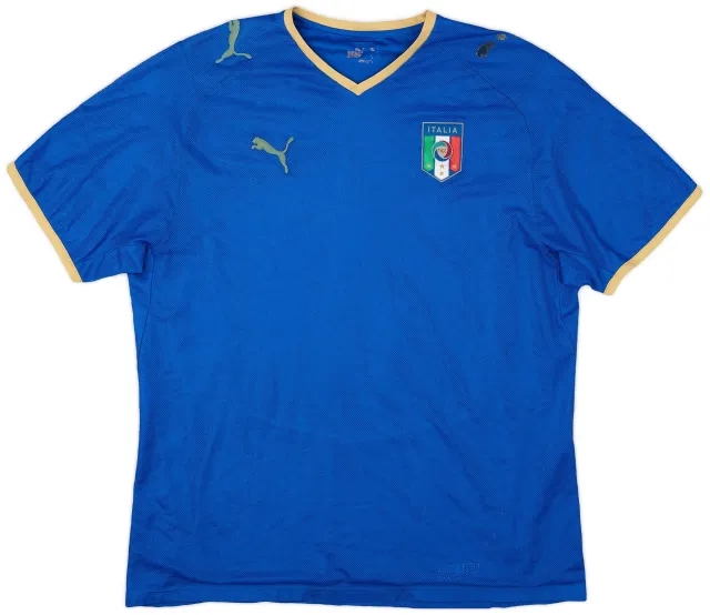 Puma 2007-08 Italy Home Shirt - 3/10 - (XL)