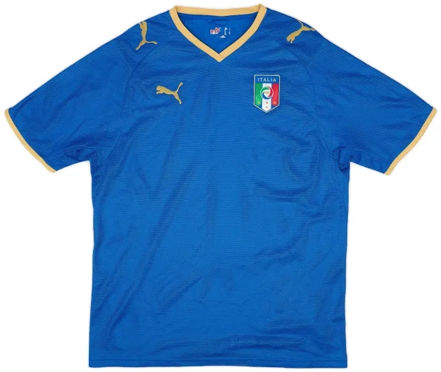 Puma 2007-08 Italy Home Shirt - 6/10 - (M)