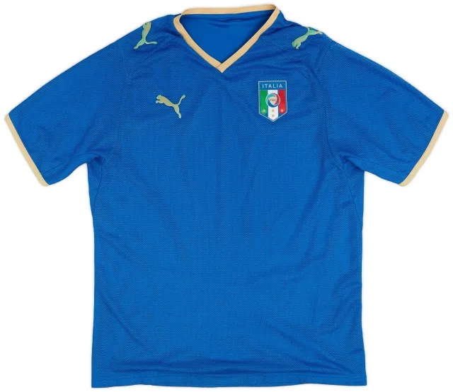 Puma 2007-08 Italy Home Shirt - 5/10 - (L)