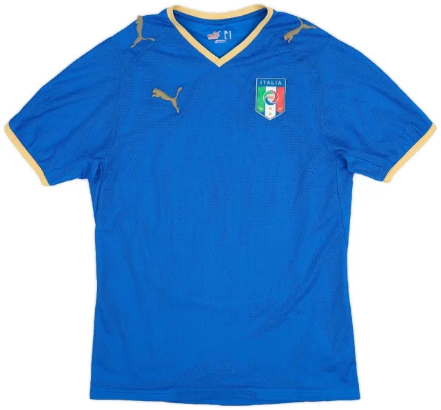 Puma 2007-08 Italy Home Shirt - 5/10 - (S)