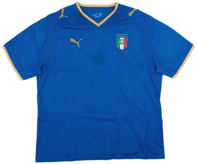 Puma 2007-08 Italy Home Shirt - 5/10 - (XXL)
