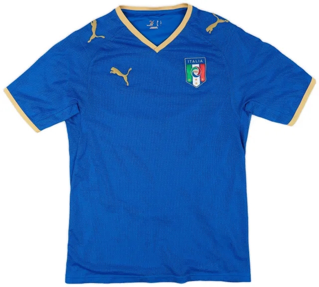 Puma 2007-08 Italy Home Shirt - 7/10 - (S)