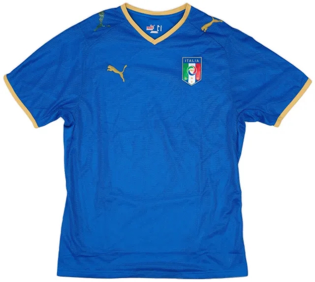 Puma 2007-08 Italy Home Shirt - 6/10 - (M)